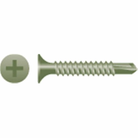 STRONG-POINT Drywall Screw, #6 x 1-5/8 in, Bugle Head Phillips Drive, 5 PK D615R